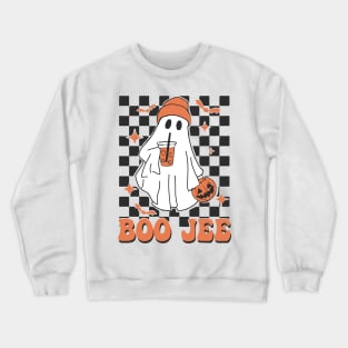 Spooky Season Cute Ghost Halloween Boujee Boo-Jee tee Crewneck Sweatshirt